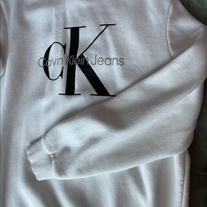 Calvin Klein large white hoodie